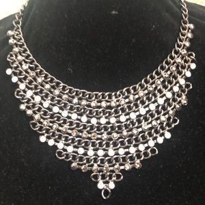 Rhinestone statement necklace